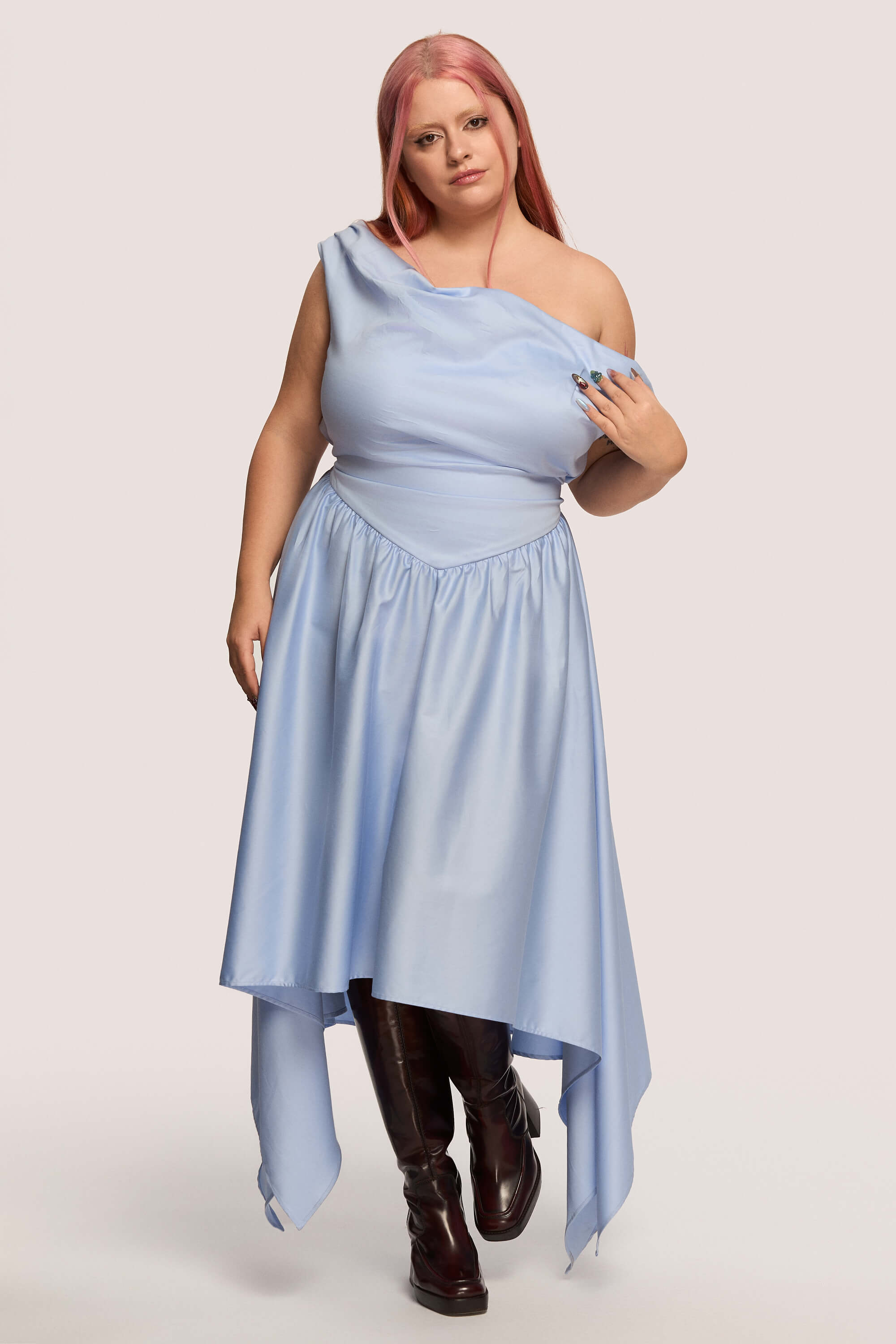 Winter 2025 Delta Of Venus Corset Dress In Sky Blue 2 Delta Of Venus Corset Dress In Sky Blue Details that hold their shape so you don’t have to.