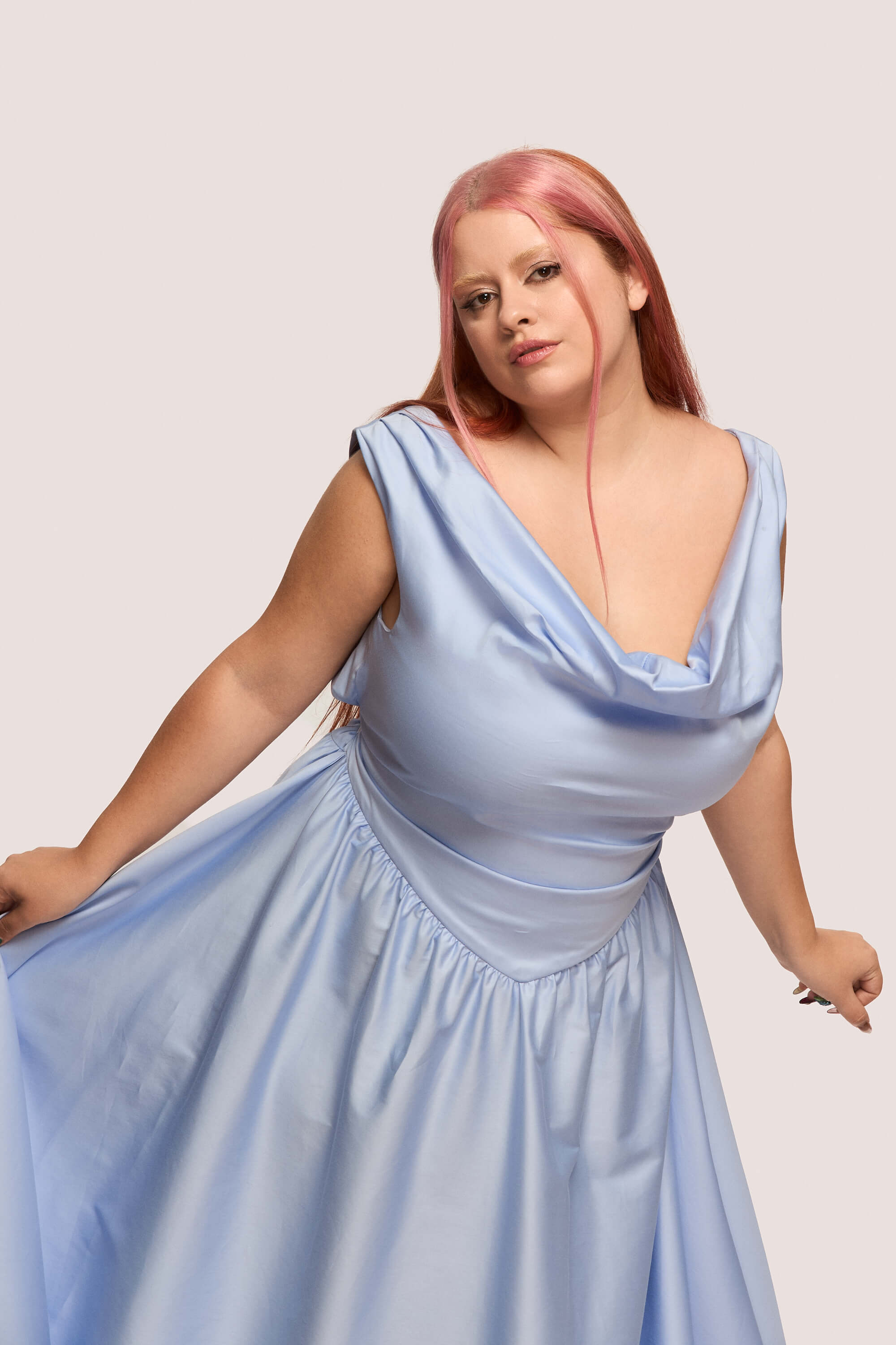 Winter 2025 Delta Of Venus Corset Dress In Sky Blue 5 Delta Of Venus Corset Dress In Sky Blue Details that hold their shape so you don’t have to.