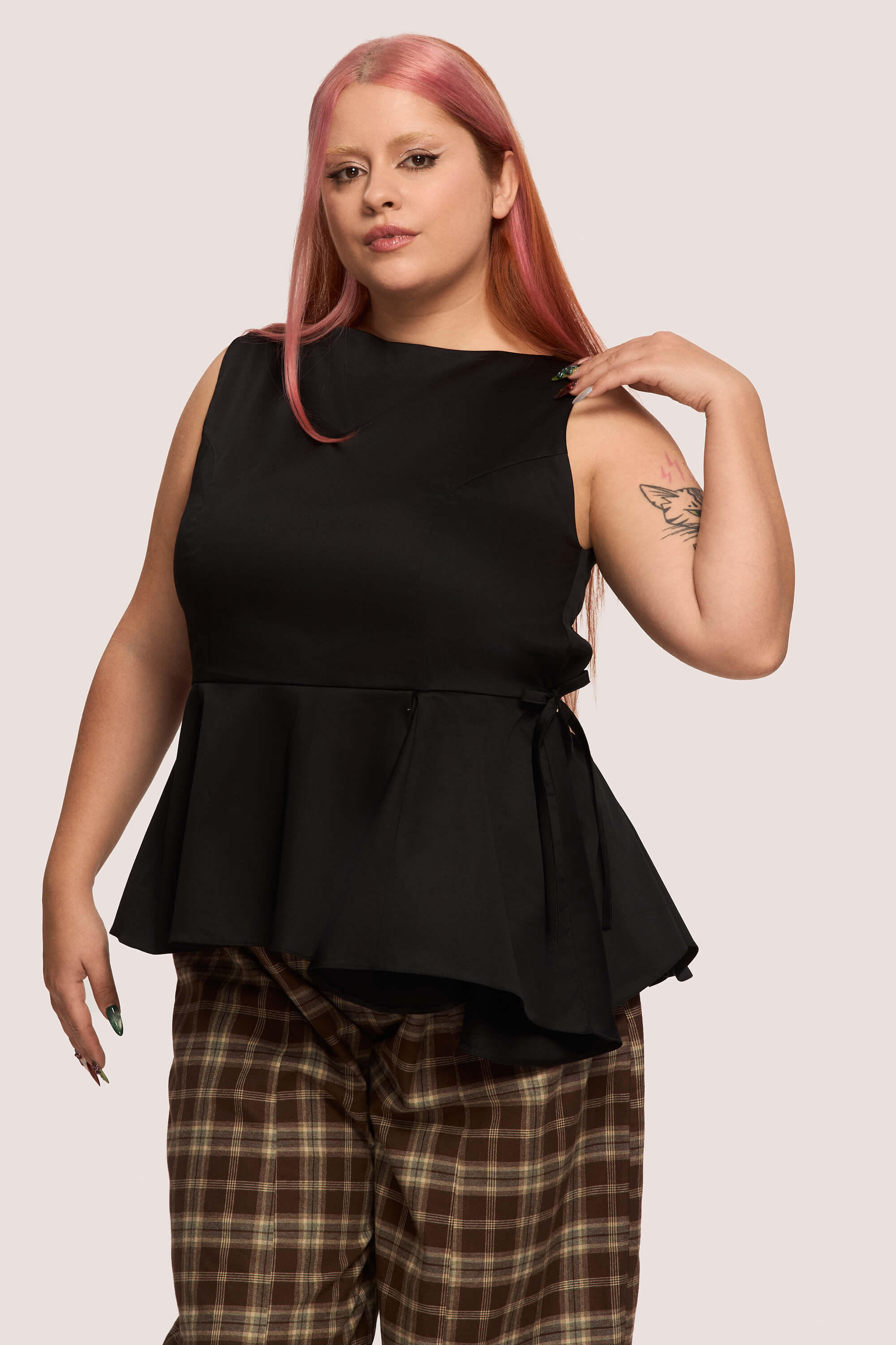 Winter 2025 Invisibility Blues Sleeveless Shirt In Raven 1 Invisibility Blues Sleeveless Shirt In Raven Invisibility Blues sleeveless shirt in raven A silhouette that moulds to your shape, not the world’s expectations.