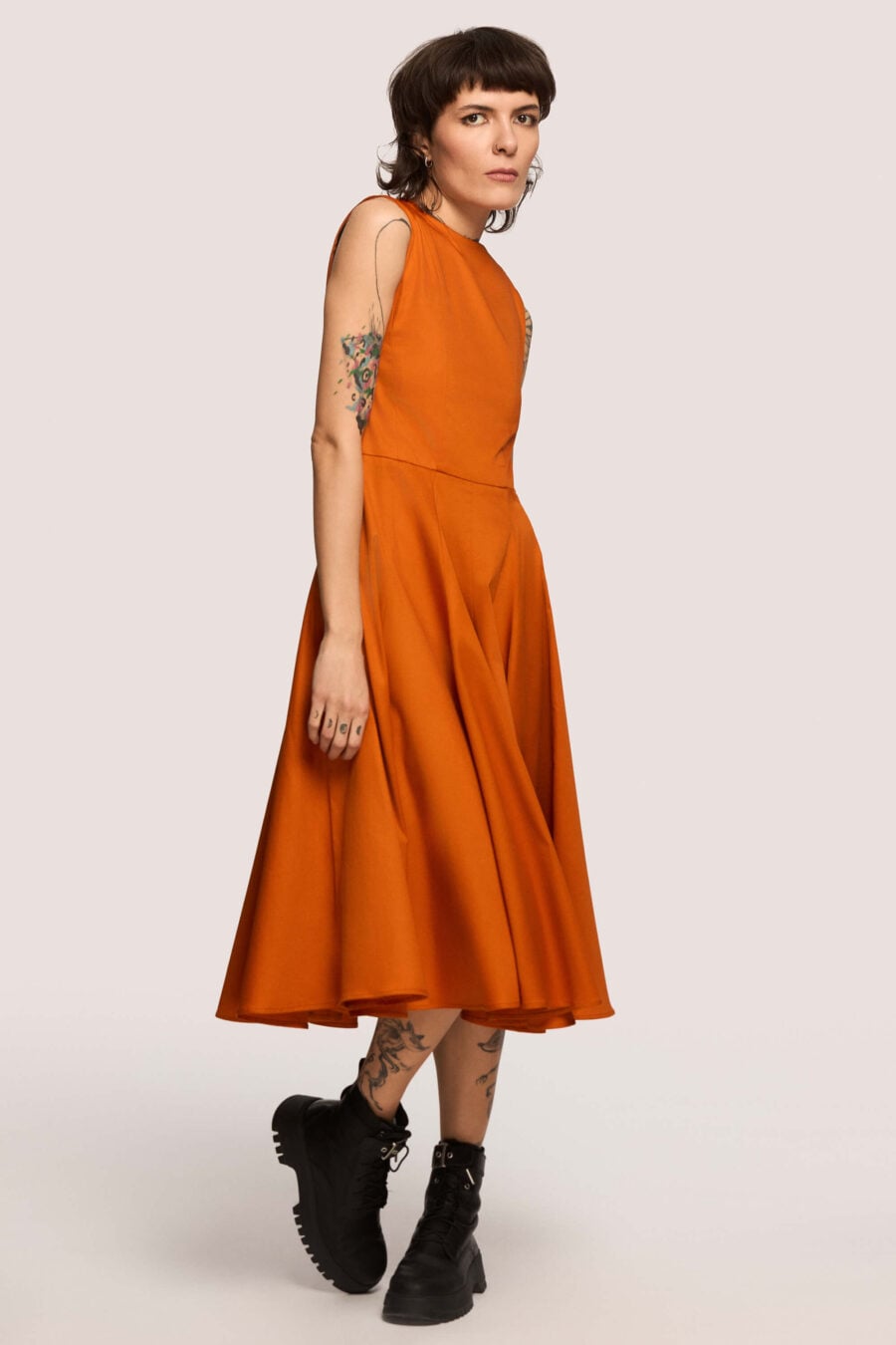 Sister Outsider tailored dress in marigold - Designed not as occasion-wear, but to serve as an everyday ceremony. For days when you are choosing yourself. For the person you’ve grown into and the one you’re still becoming.