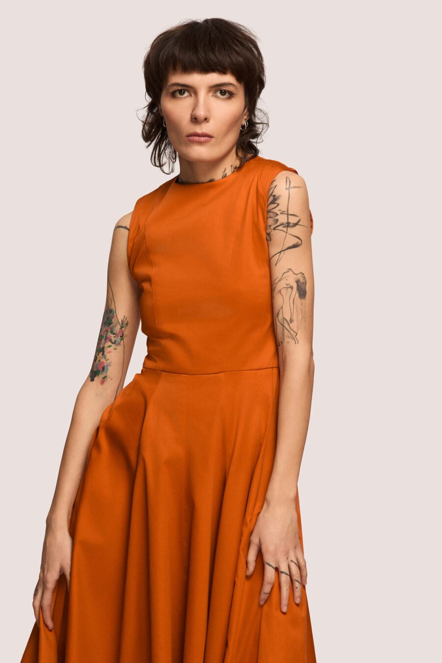 Sister Outsider tailored dress in marigold - Designed not as occasion-wear, but to serve as an everyday ceremony. For days when you are choosing yourself. For the person you’ve grown into and the one you’re still becoming.
