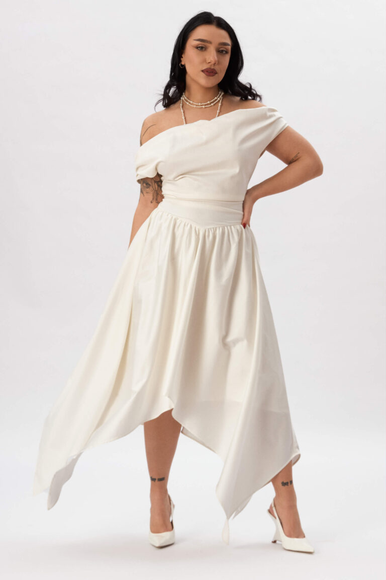 Delta Of Venus Corset Dress In Pearl - Loud Bodies