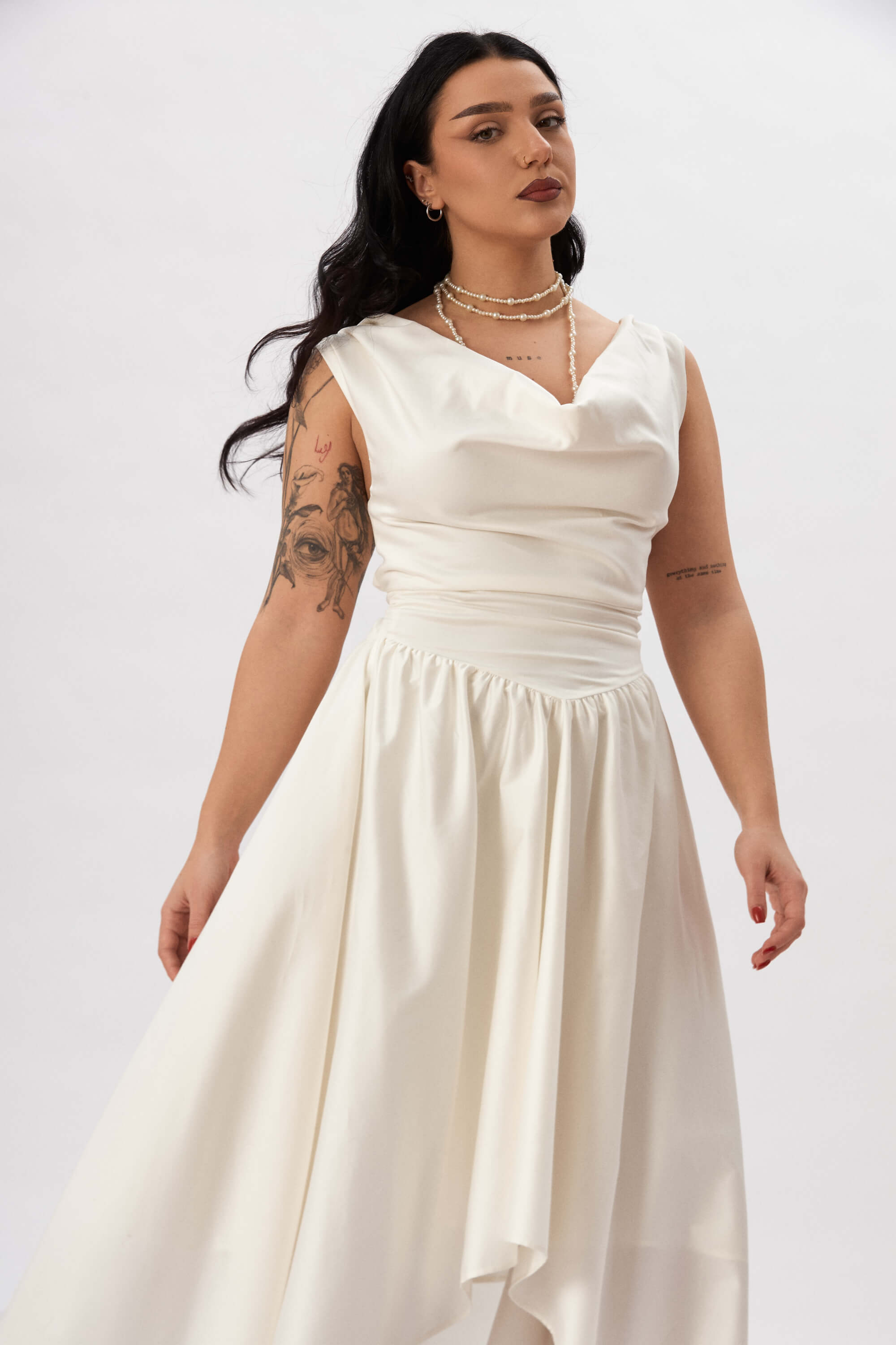Winter 2025 Delta Of Venus Corset Dress In Pearl 2 Delta Of Venus Corset Dress In Pearl Details that hold their shape so you don’t have to.